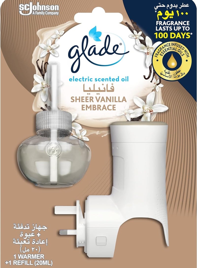 Glade Electric Holdeer Scented With Oil Sheer Vanilla Embrace 20 ML
